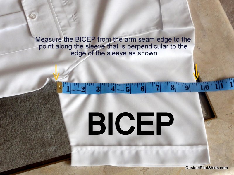 Bicep Measurement Chart